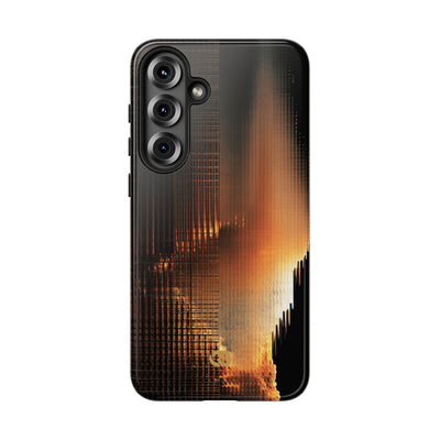 Luminous Grid · Tough Phone Case for Samsung · Black