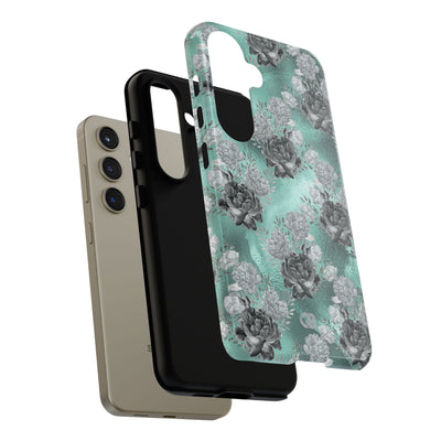 Frost Mint Floral · Tough Phone Case for Samsung