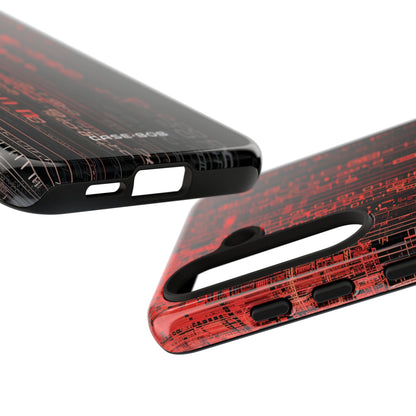 Crimson Glyphs Samsung S24 Case - Tough