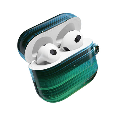 Digital Shoreline Drift · Hard Case for AirPods & AirPods Pro · Teal