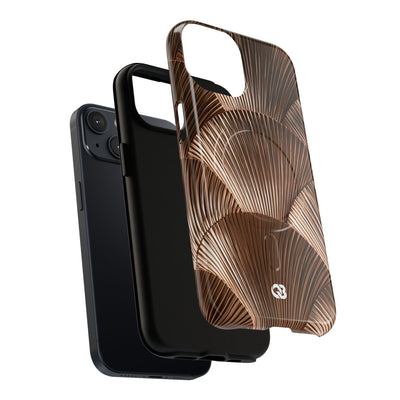 Rose Gilded Fan · Tough 2.0 Magnetic Phone Case for iPhone · Gold