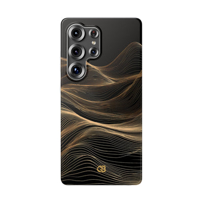Black Lite Phone Case for Samsung - Copper Topo Ridge