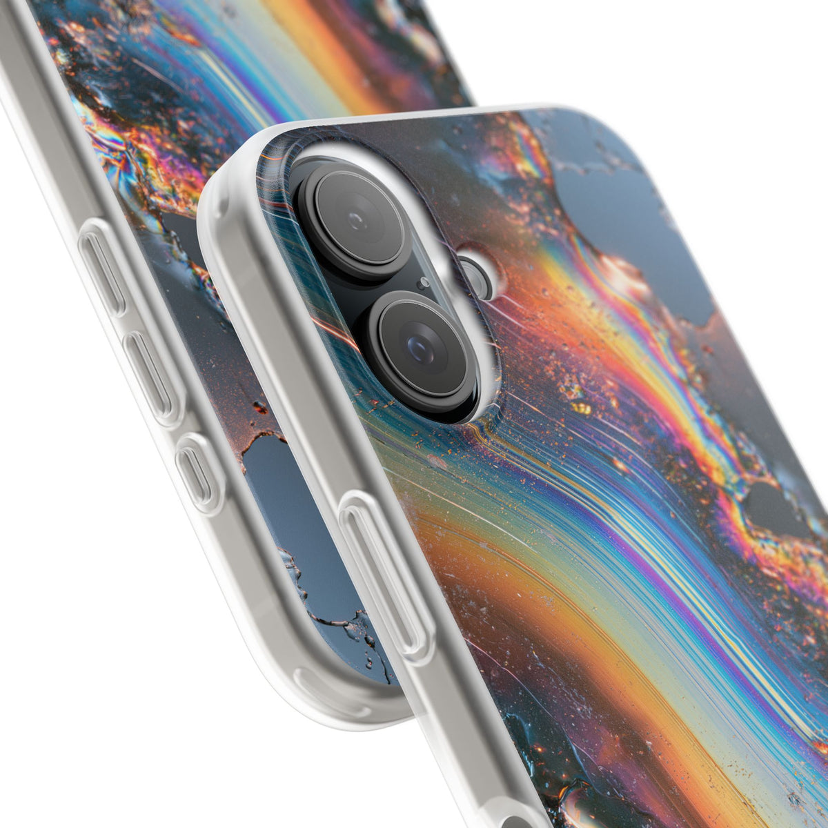 Prismatic Aura Flow · Lite Phone Case for iPhone ·  Blue