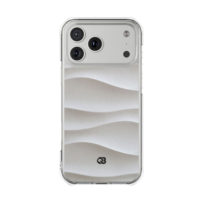 White Impact MagSafe Phone Case for iPhone - Arctic Flow Ridges