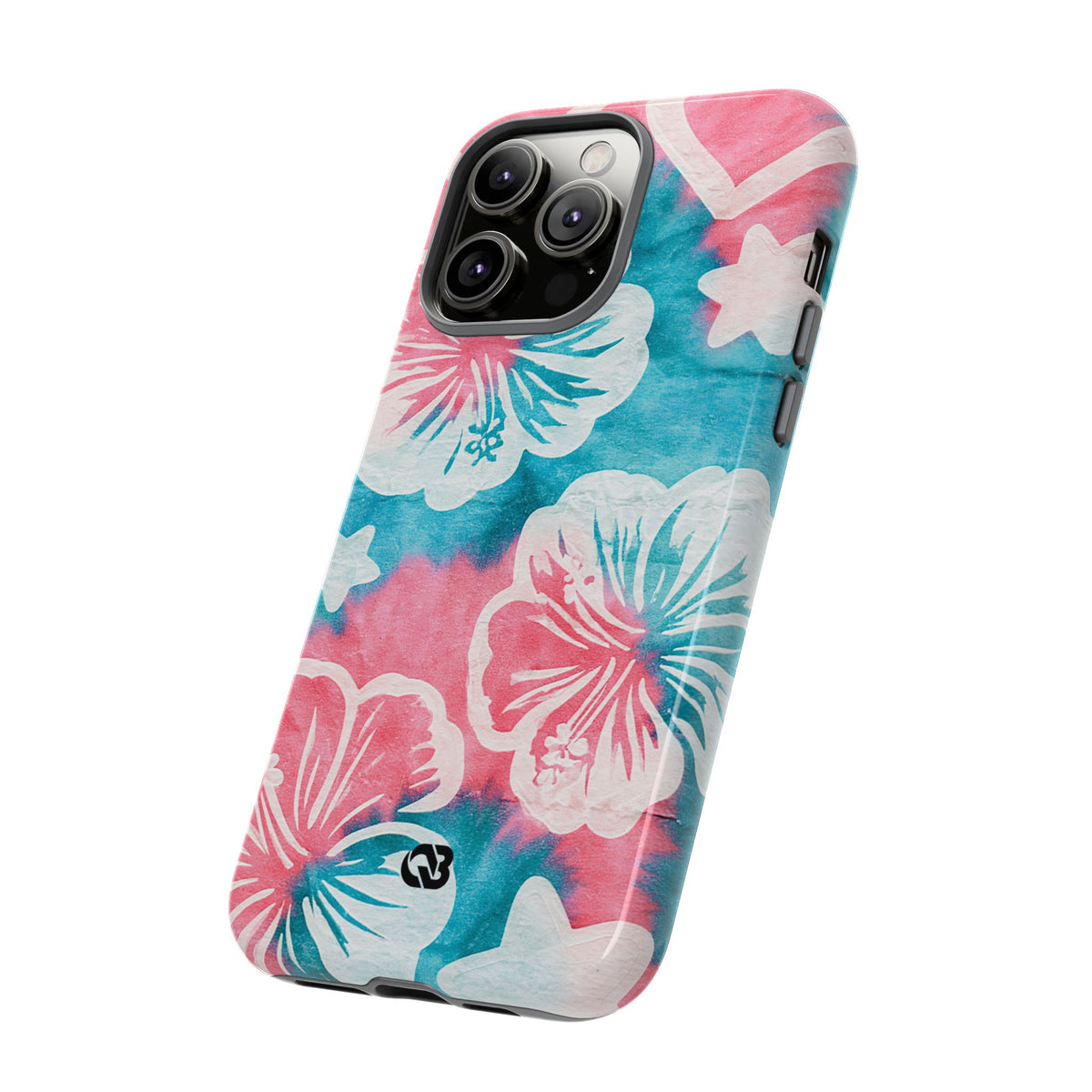 Tropical Hibiscus Bloom · Tough Phone Case for iPhone · Teal
