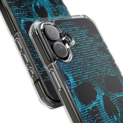 Cyan Glitch Skull · Impact Custodia per iPhone · Magsafe