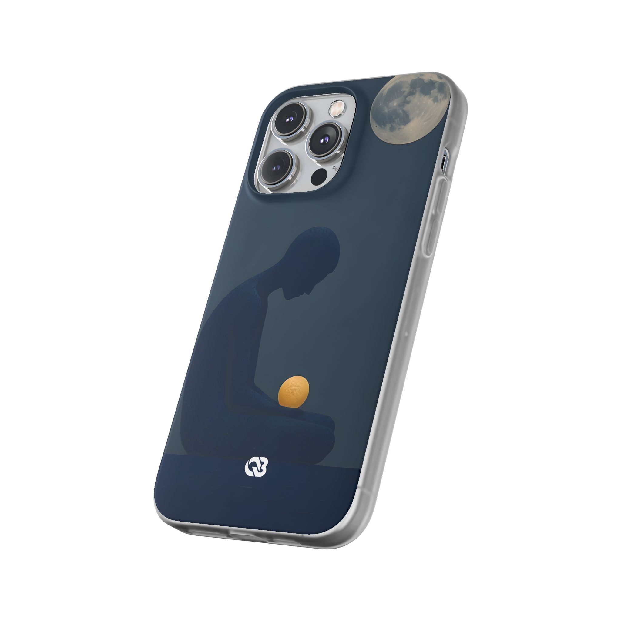 Obsidian Lunar Orb · Soft Phone Case for iPhone