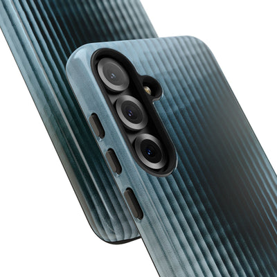 Blue Tough Phone Case for Samsung - Glacial Reeded Glass