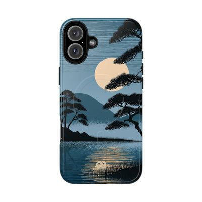 Blue Tough 2.0 Magsafe Phone Case for iPhone - Midnight Kyoto Pine