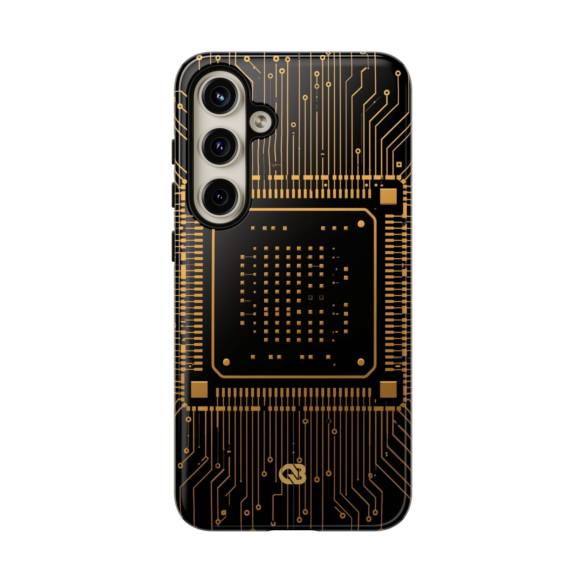 Gold Tough Phone Case for Samsung - Cyber Gold Processor
