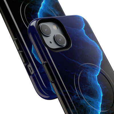 Electric Azure Drift · Tough 2.0 Magnetic Phone Case for iPhone · Blue