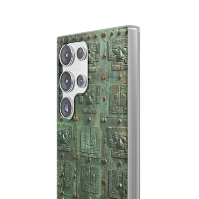 Dynastic Bronze Relief · Lite Phone Case for Samsung · Green