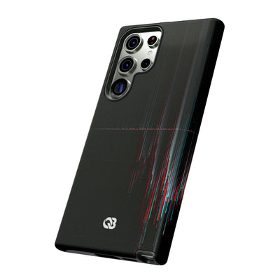 Black Tough Phone Case for Samsung - Corrupted Data Stream