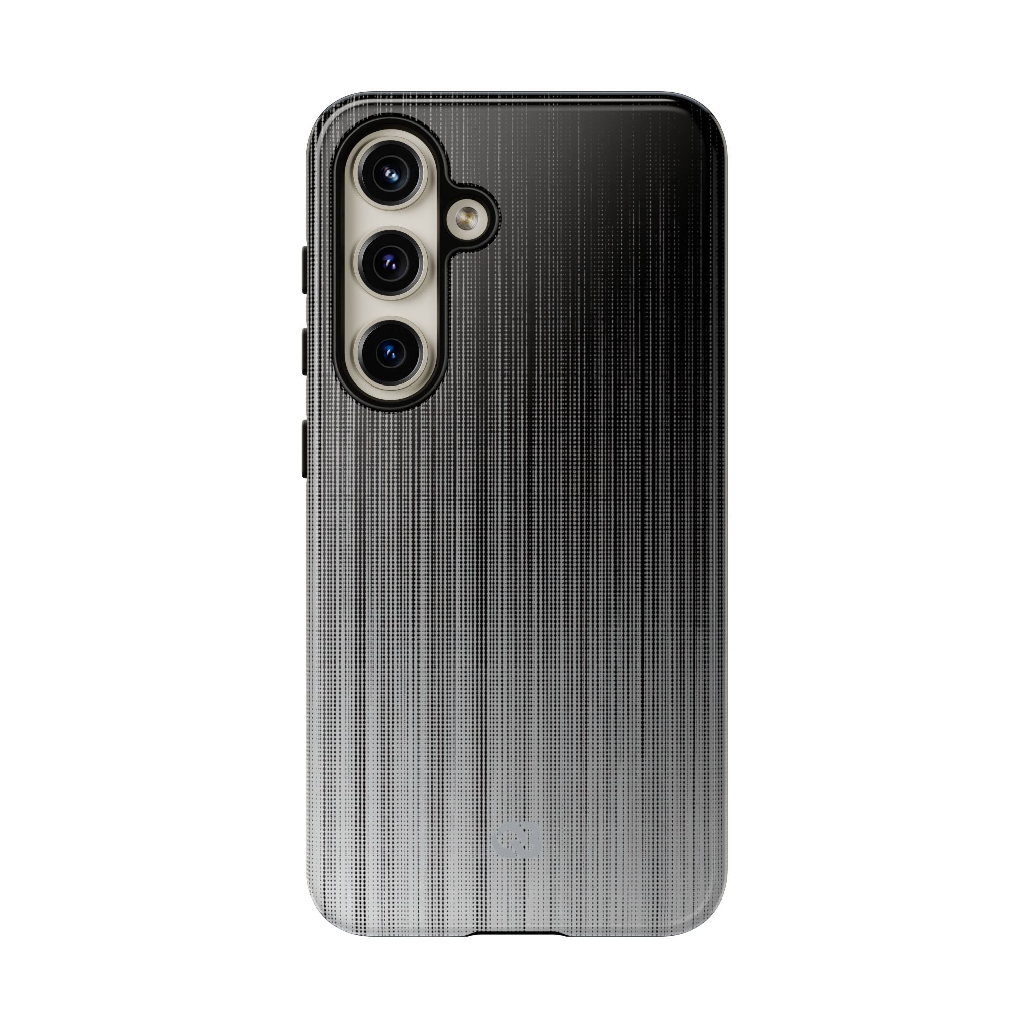 Grey Tough Phone Case for Samsung - Static Vertical Dither