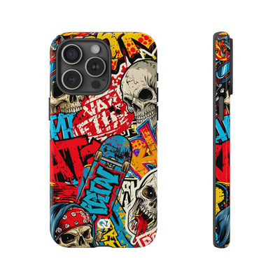 Skate Skull Riot · Tough Phone Case for iPhone · Red