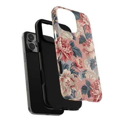 Blush Peony Jacquard · Tough 2.0 Magnetic Phone Case for iPhone · Pink