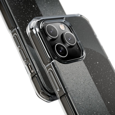 Black Impact MagSafe Phone Case for iPhone - Lunar Static Orbit