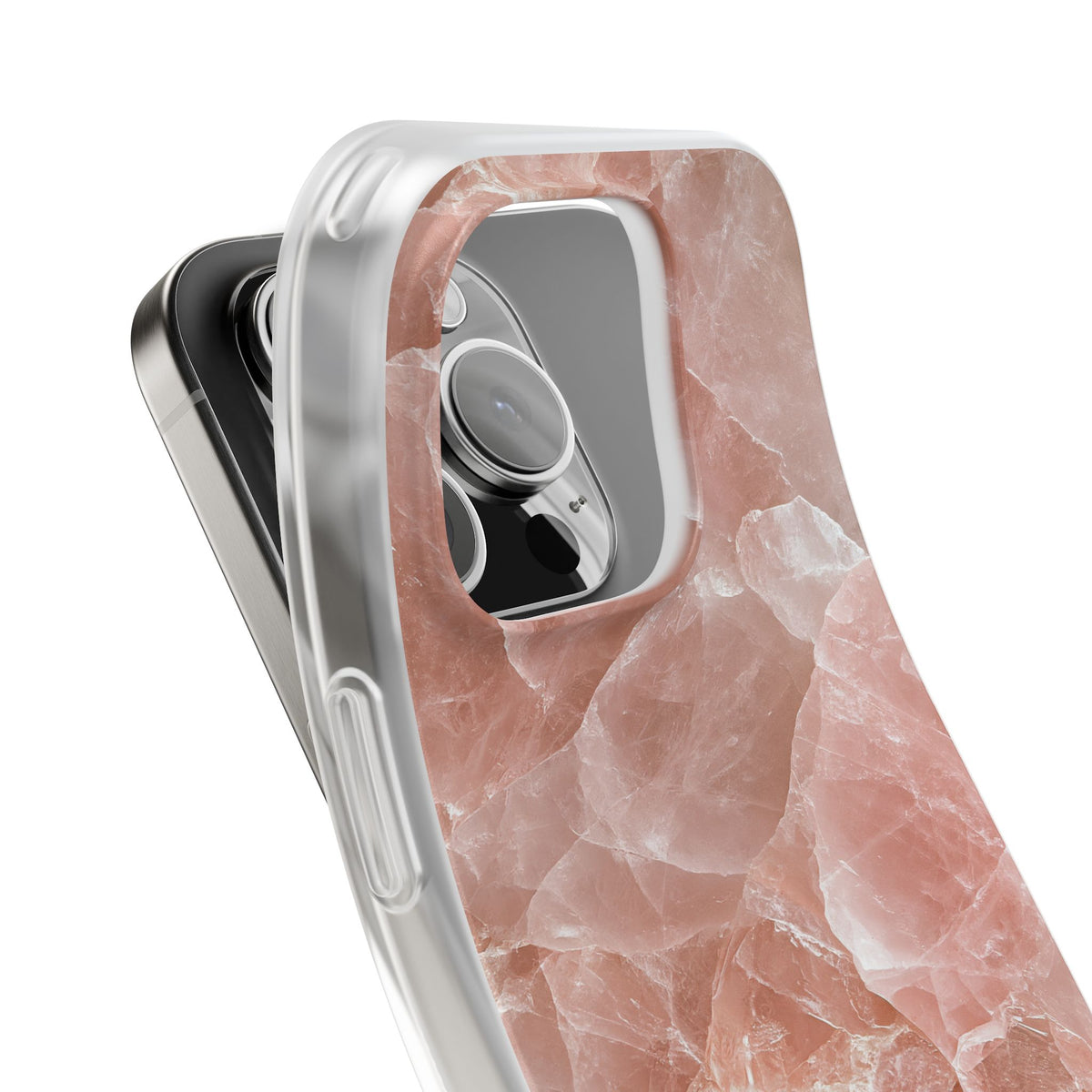 Rose Quartz Facet · Lite Phone Case for iPhone ·  Pink