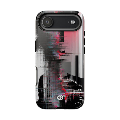Black Tough Phone Case for iPhone - Crimson Data Leak