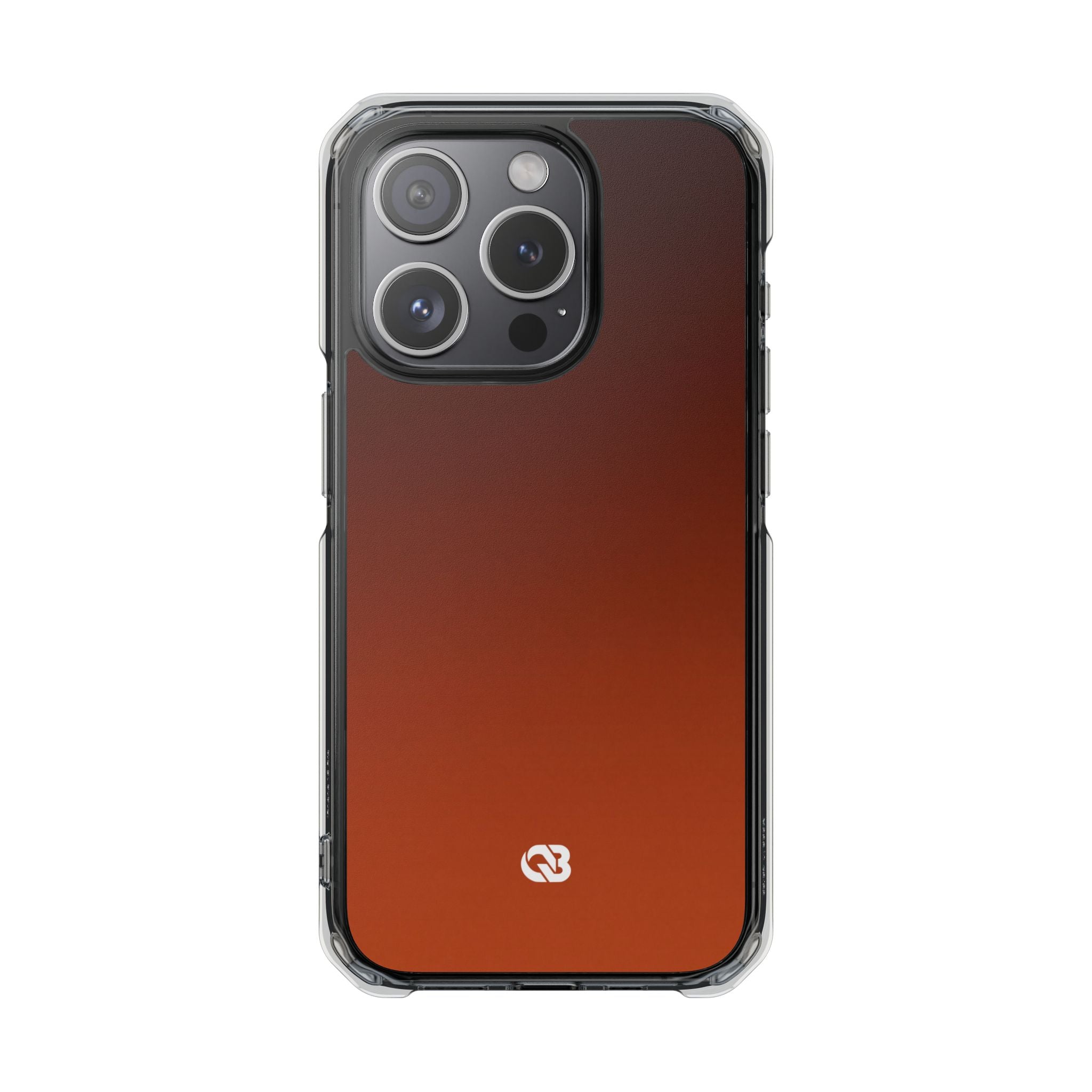 Orange Impact MagSafe Phone Case for iPhone - Obsidian Ember Fade