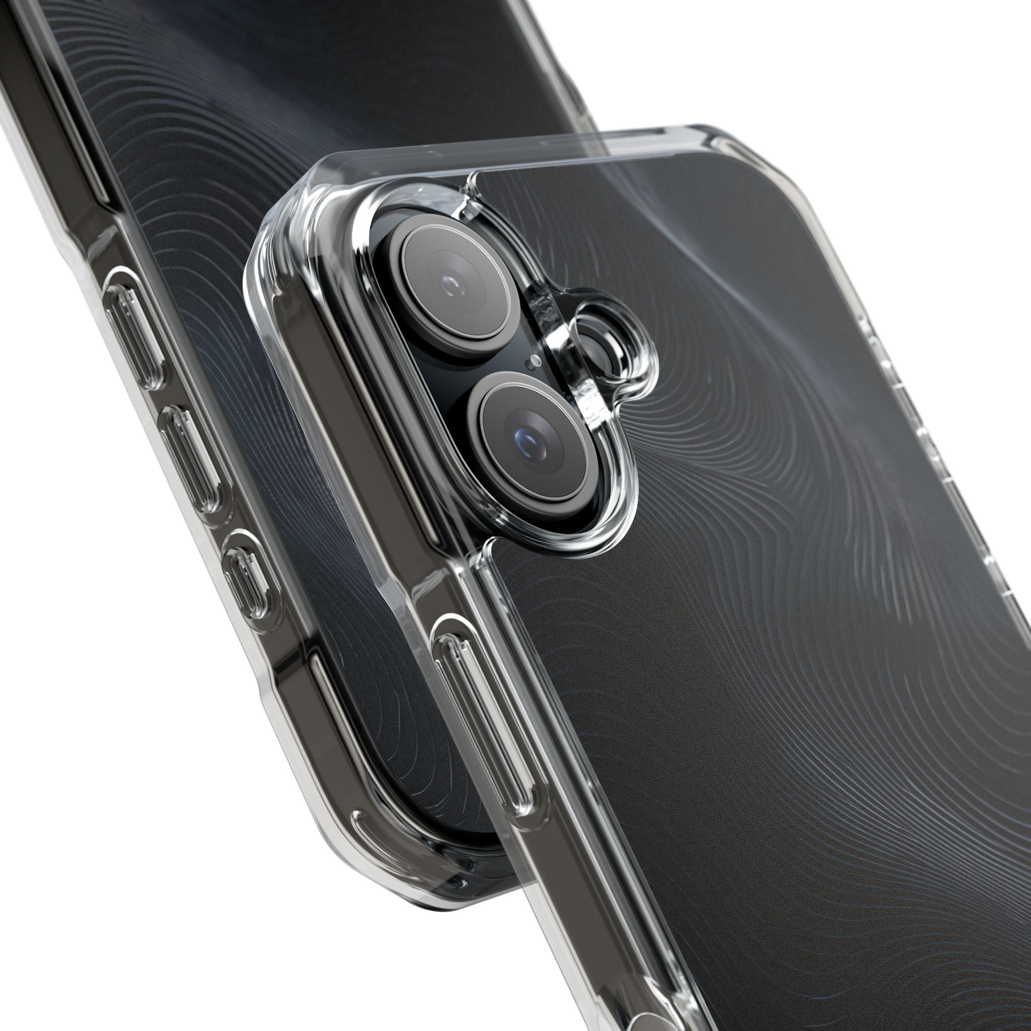 Black Impact MagSafe Phone Case for iPhone - Obsidian Ridge Flux