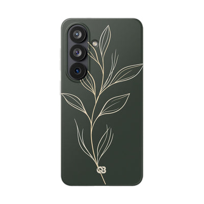 Minimal Botanical Stem · Lite Phone Case for Samsung · Green