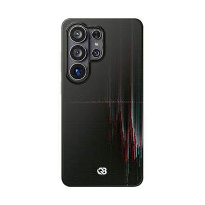 Black Lite Phone Case for Samsung - Corrupted Data Stream