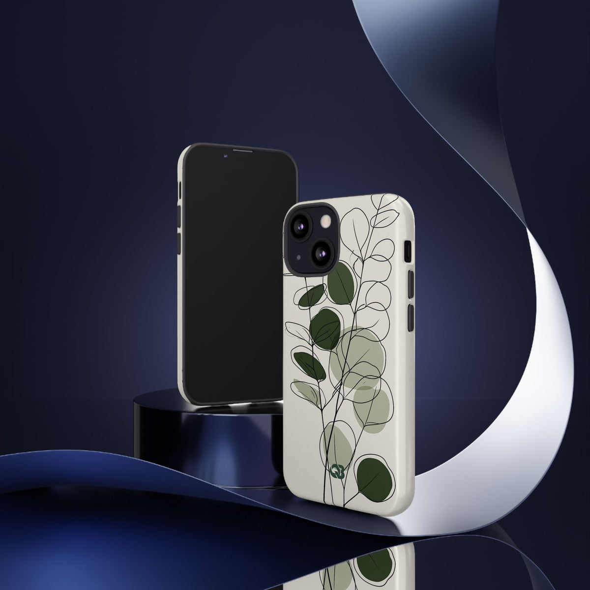 Eucalyptus Foliage Study · Tough Phone Case for iPhone · Green