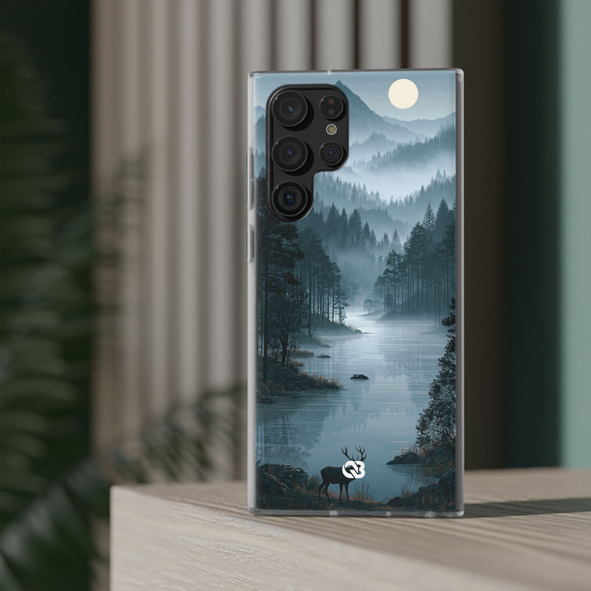 Silent Nordic Fjord · Lite Phone Case for Samsung · Blue