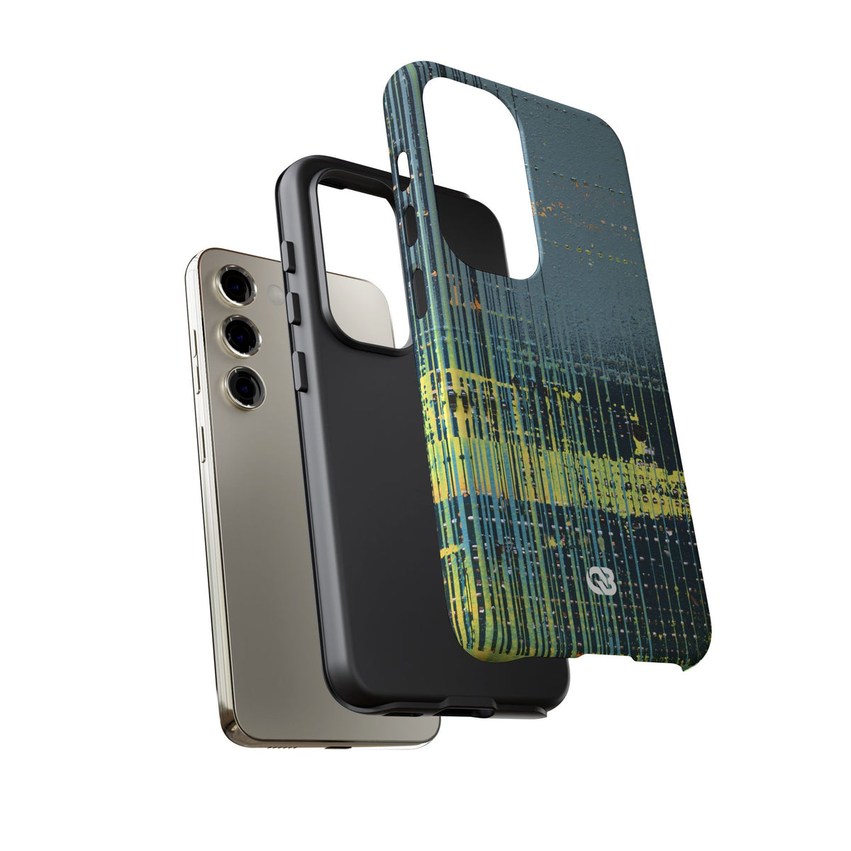 Acid Raster Circuit · Tough Phone Case for Samsung · Teal