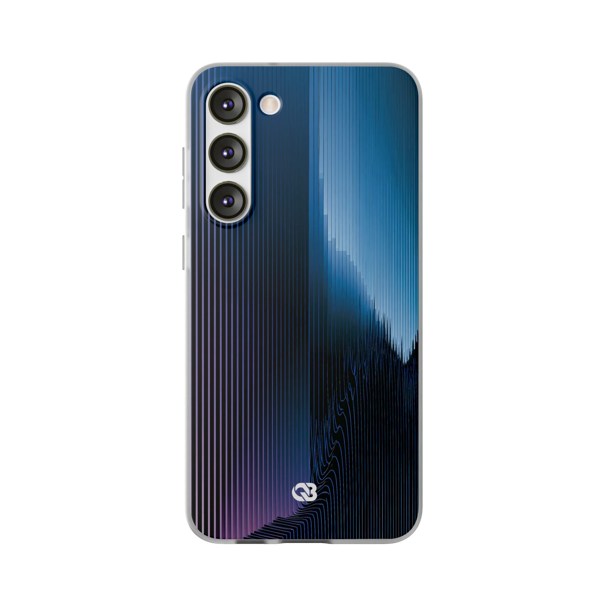 Blue Lite Phone Case for Samsung - Indigo Distortion Wave
