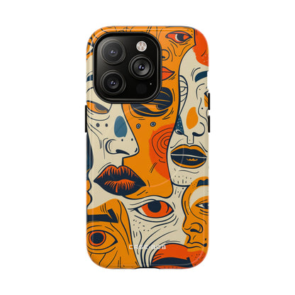 Tangled Faces Sunset iPhone 14 Pro Case - Tough+