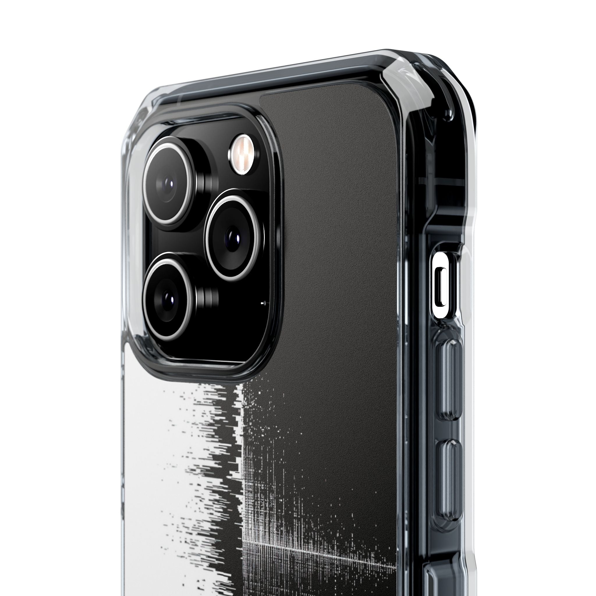 Black Impact MagSafe Phone Case for iPhone - Static Signal Split