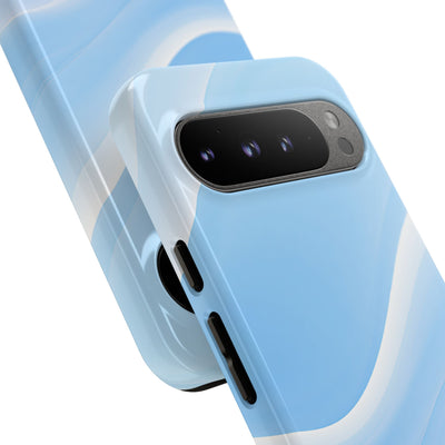 Blue Tough Phone Case for Google Pixel - Glacial Blue Silk