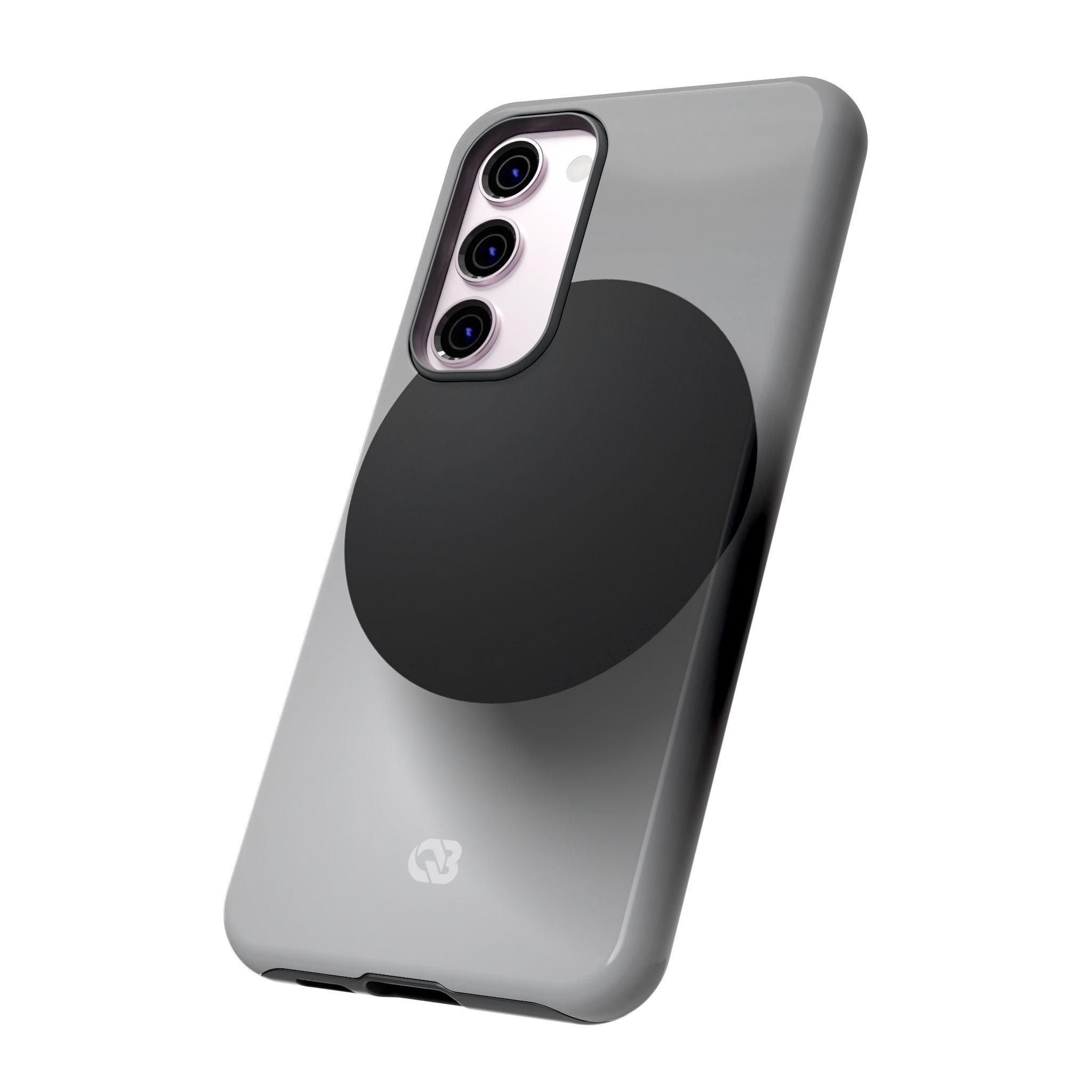 Grey Tough Phone Case for Samsung - Matte Onyx Sphere