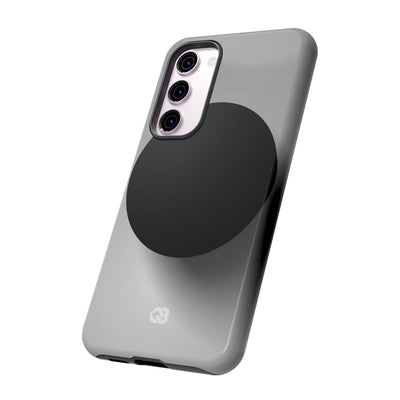 Grey Tough Phone Case for Samsung - Matte Onyx Sphere