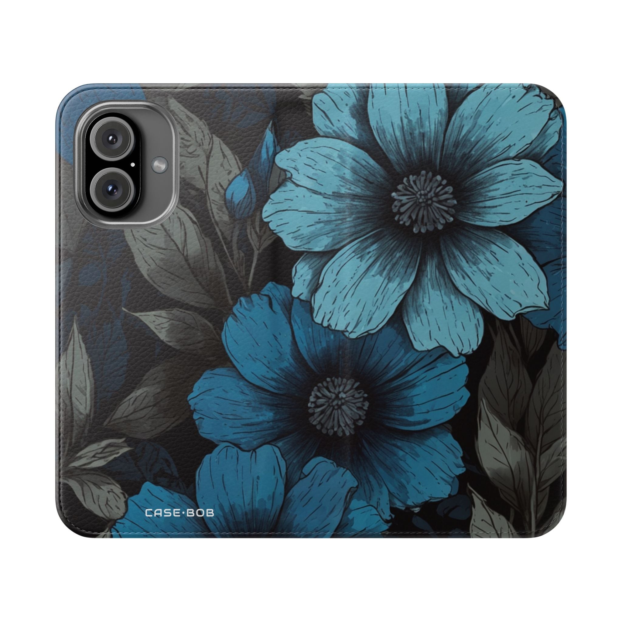 Blue Petal Bloom - iPhone 16  Case - Wallet