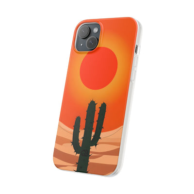 Scorched Saguaro Sunset · Soft Phone Case for iPhone