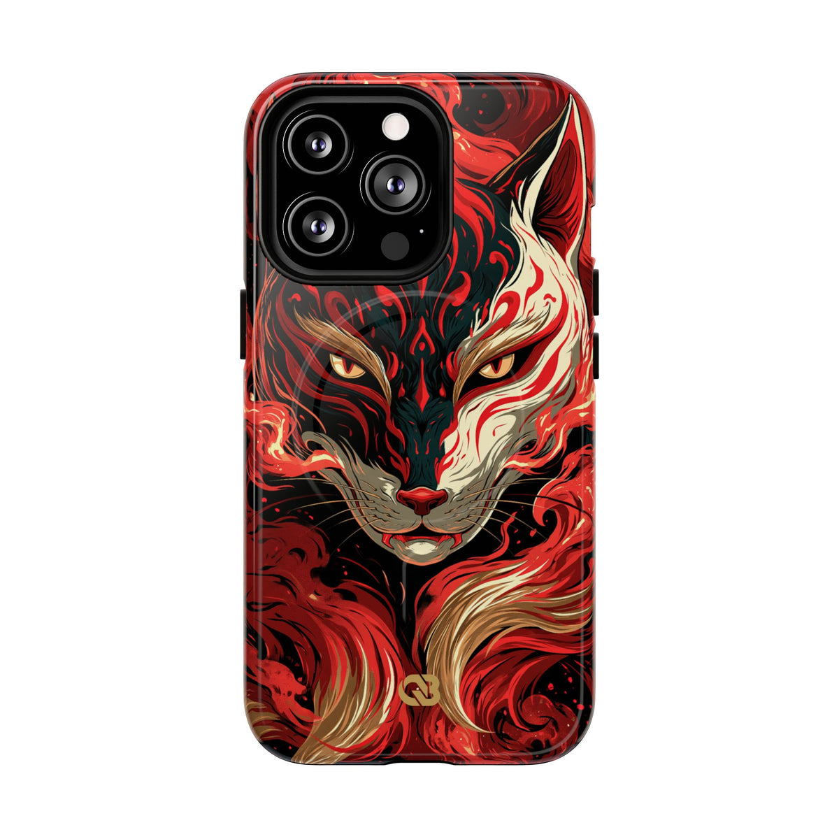 Crimson Kitsune Spirit · Tough 2.0 Magnetic Phone Case for iPhone · Red