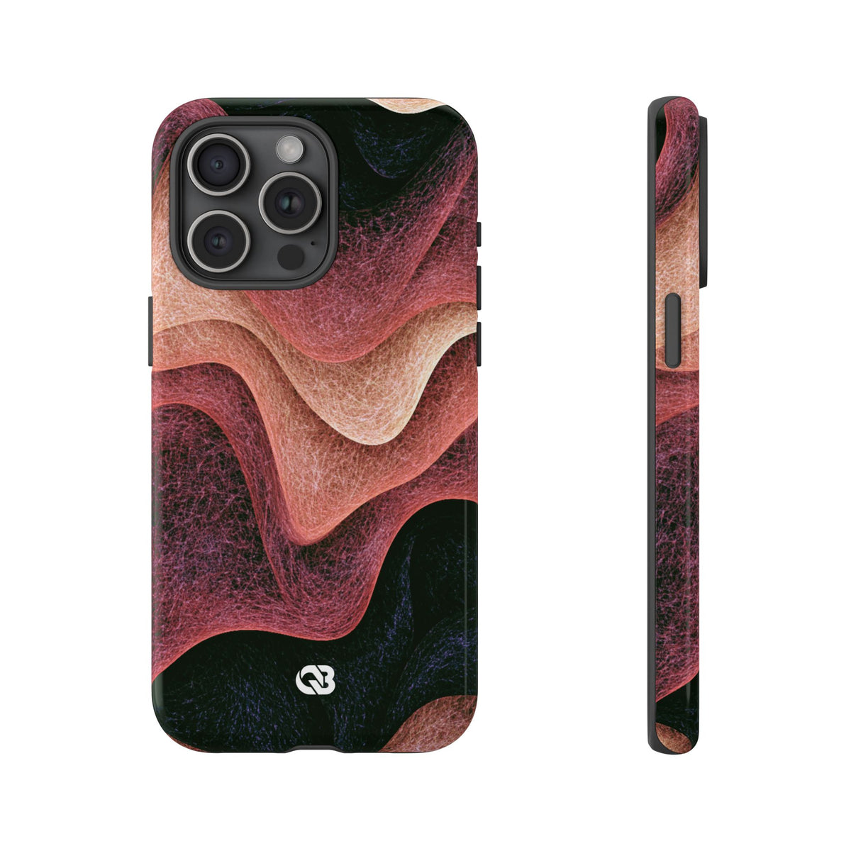 Rose Contour Waves · Tough Phone Case for iPhone · Pink