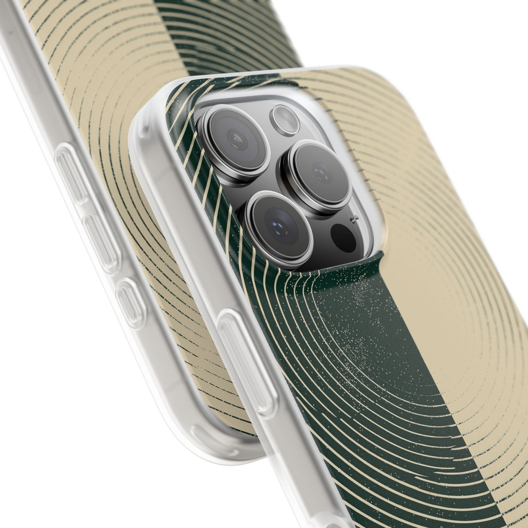 Green Lite Phone Case for iPhone - Evergreen Split Grain