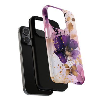 Gilded Violet Bloom · Tough+ Phone Case for iPhone · Magsafe