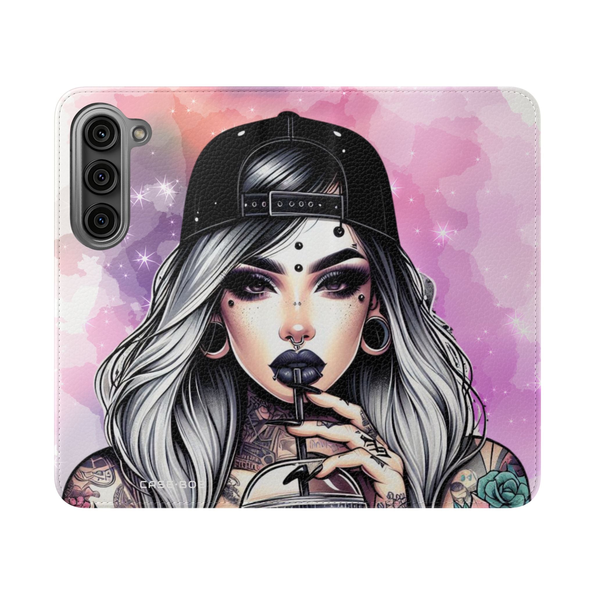 Zilveren Sirene - Samsung S23 Case - Portemonnee