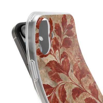 Terracotta Botanical Fresco · Lite Phone Case for iPhone ·  Red