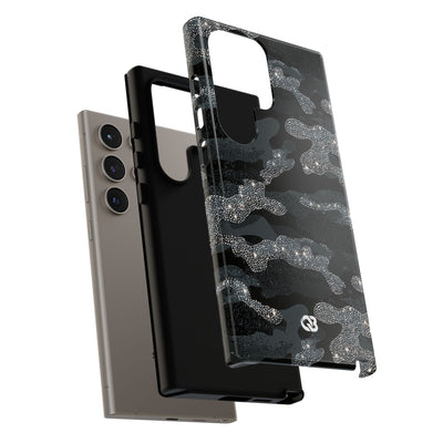 Glitter Shadow Camo · Tough Phone Case for Samsung · Black