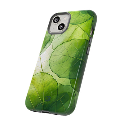 Emerald Leaf Veins · Tough Phone Case for iPhone