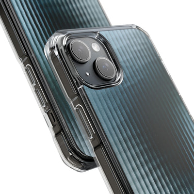 Blue Impact MagSafe Phone Case for iPhone - Glacial Reeded Glass