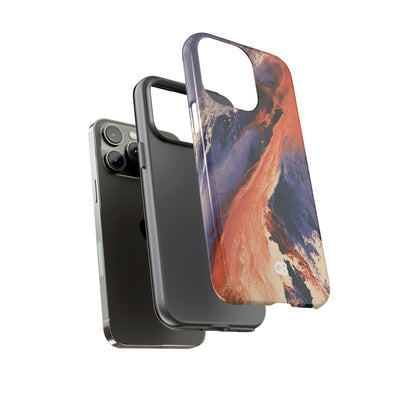 Solar Aura Drift · Tough Phone Case for iPhone · Orange