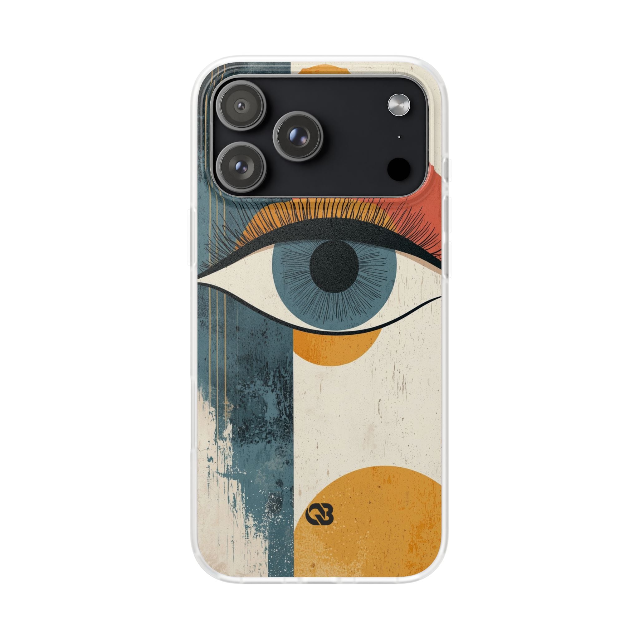 Distressed Azure Ocular · Soft Phone Case for iPhone