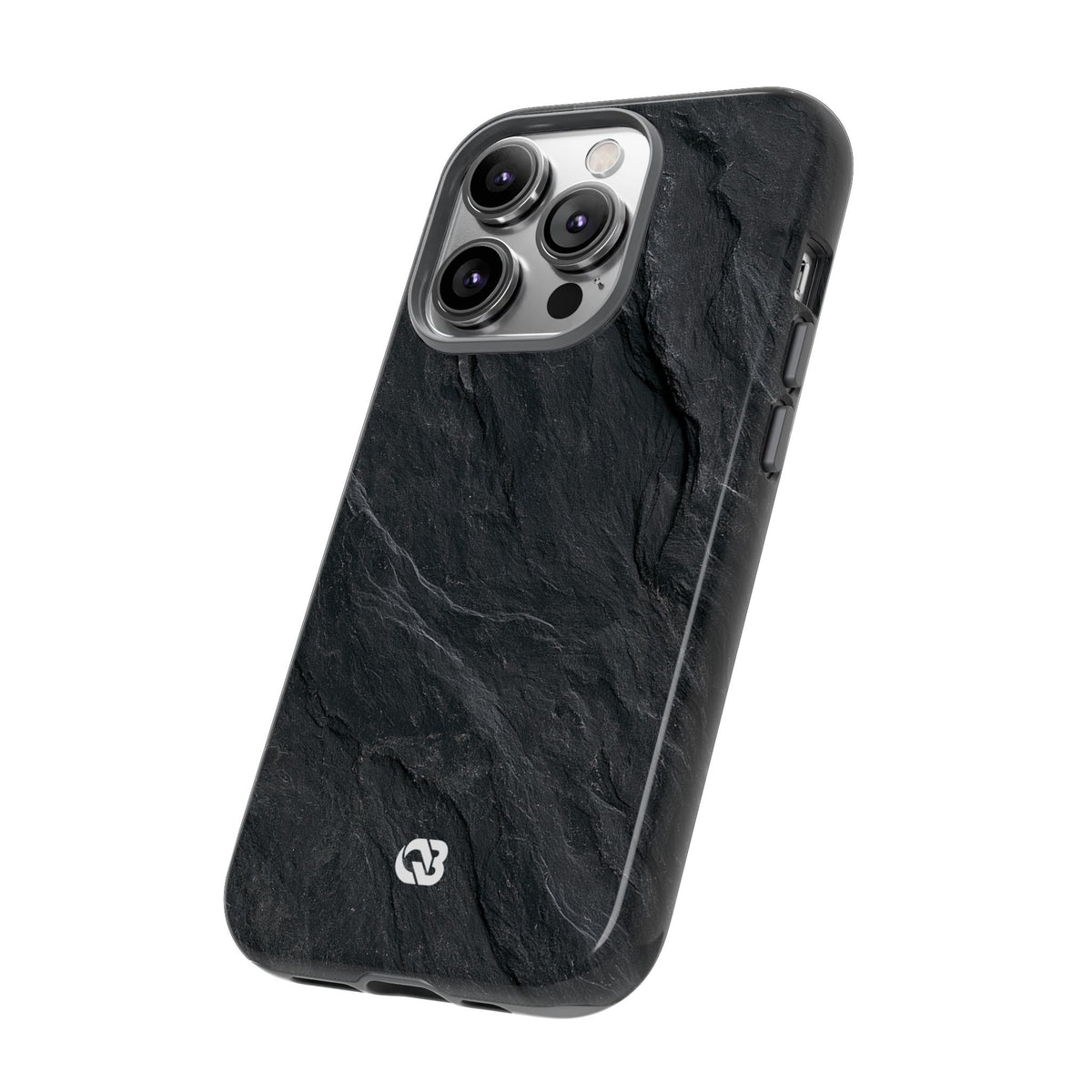 Dark Slate Strata · Tough Phone Case for iPhone · Black